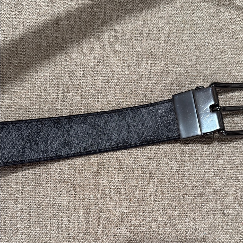 Men's Black Leather Belt